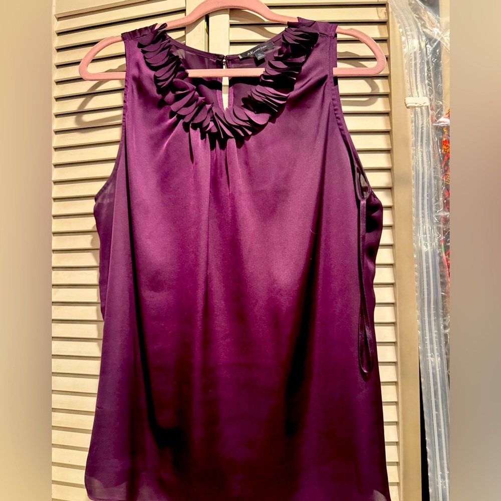 Anne Klein XL Purple Sleeveless Top